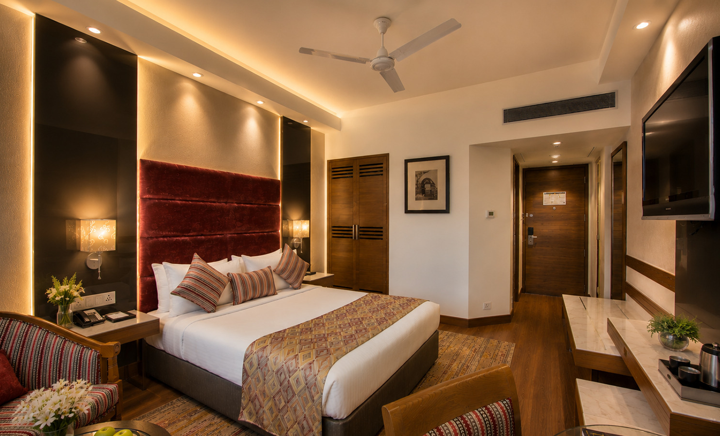 Ideal for the budget traveler, the Mauryan chamber rooms offer all requisite room facilities. The rooms are simple in design and décor.…