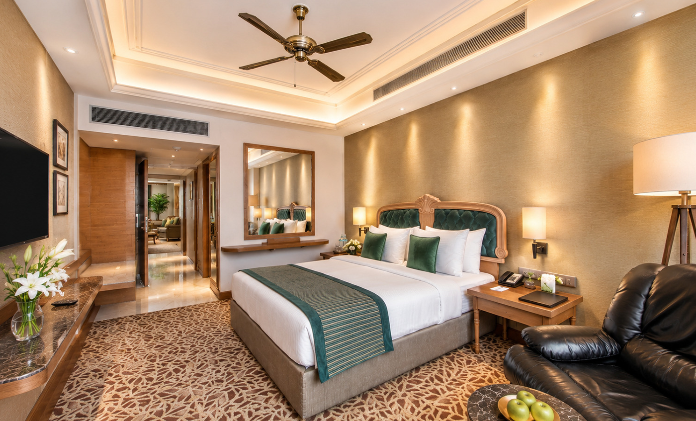 Orient inspired suite with delicate furnishing and Feng Shui elements will make you feel relaxed while you stay here. Mandarin paintings adorn the walls and classical furniture adds charm to…